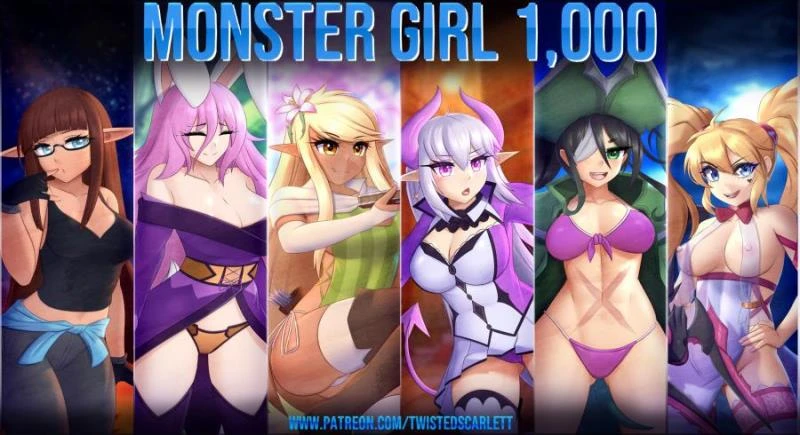 Monster Girl 1,000 v12.0.2 by TwistedScarlett - RareArchiveGames (Corruption, Big Boobs) [2023]
