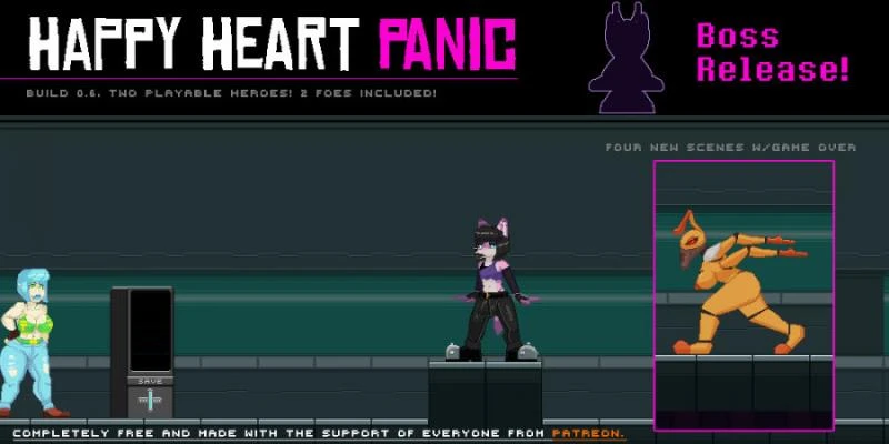 Happy Heart Panic Build 17 by Doggie Bones - RareArchiveGames (Big Boobs, Lesbian) [2023]