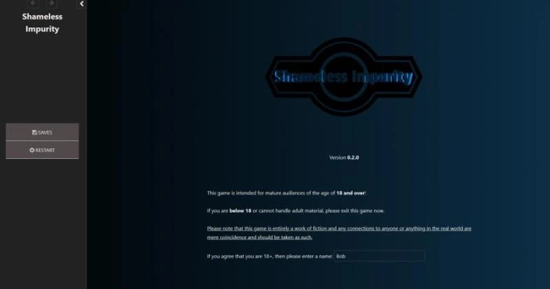 Shameless Impurity - - Version 1.1.0 by XXXChuckoly - RareArchiveGames (Footjob, Voyeurism) [2023]