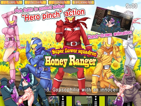 Super Flower Squadron Honey Ranger Completed Apr/23/2020 by Miracle Heart - RareArchiveGames (Spanking, Huge Boobs) [2023]