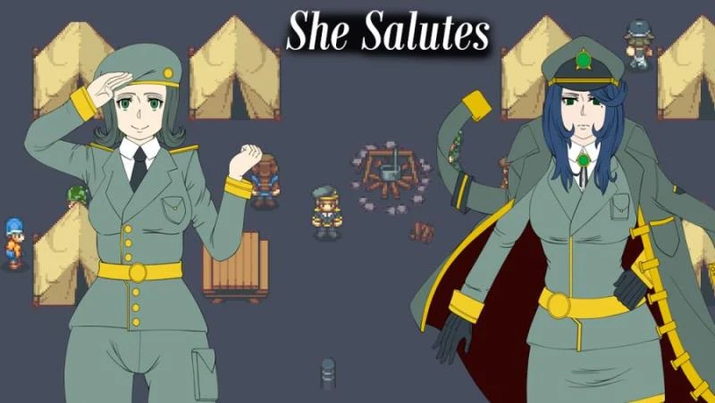 She Salutes - Version 0.1 by Noxurtica - RareArchiveGames (Sci-Fi, Hentai) [2023]